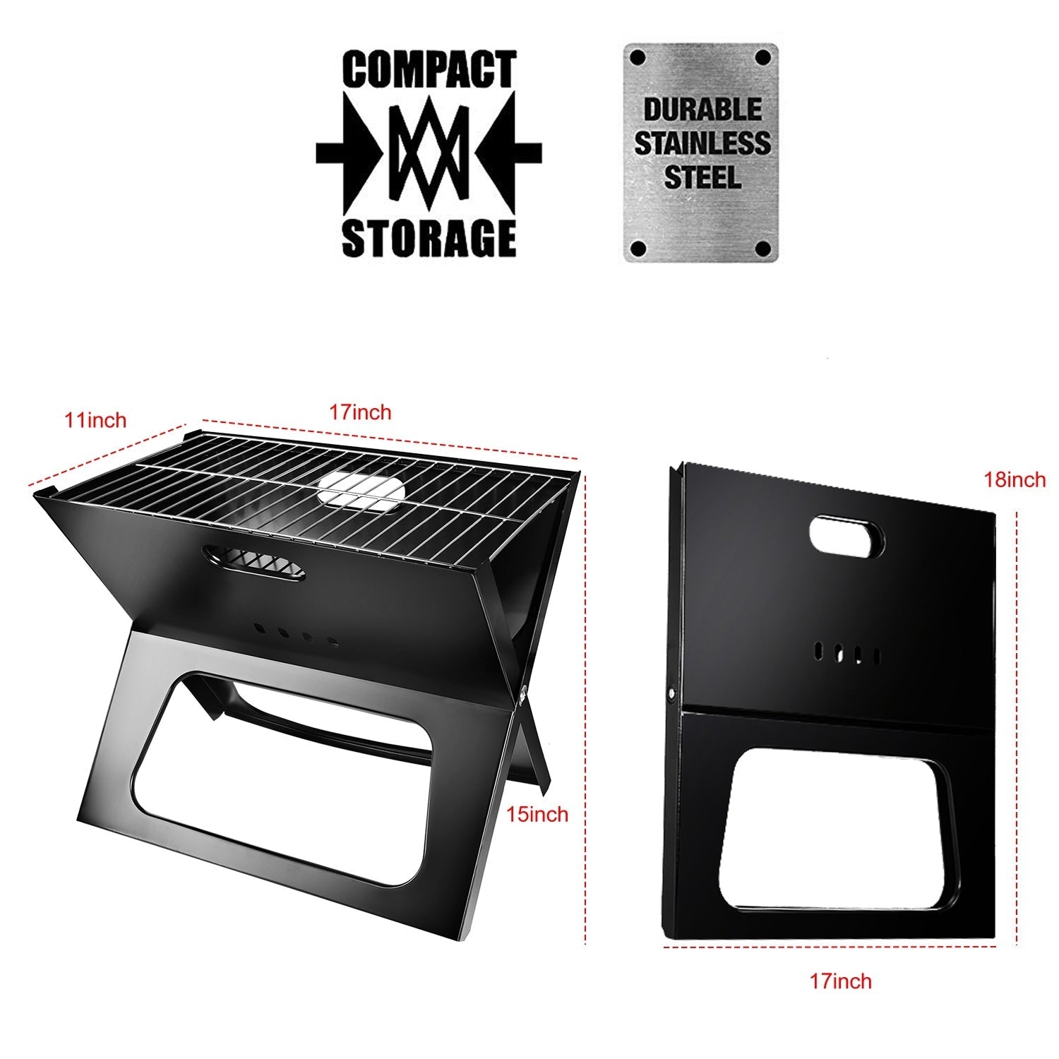 Gril Barbecue Portable Pliant 1Pc pour Camping et Jardin - Allomarc.com