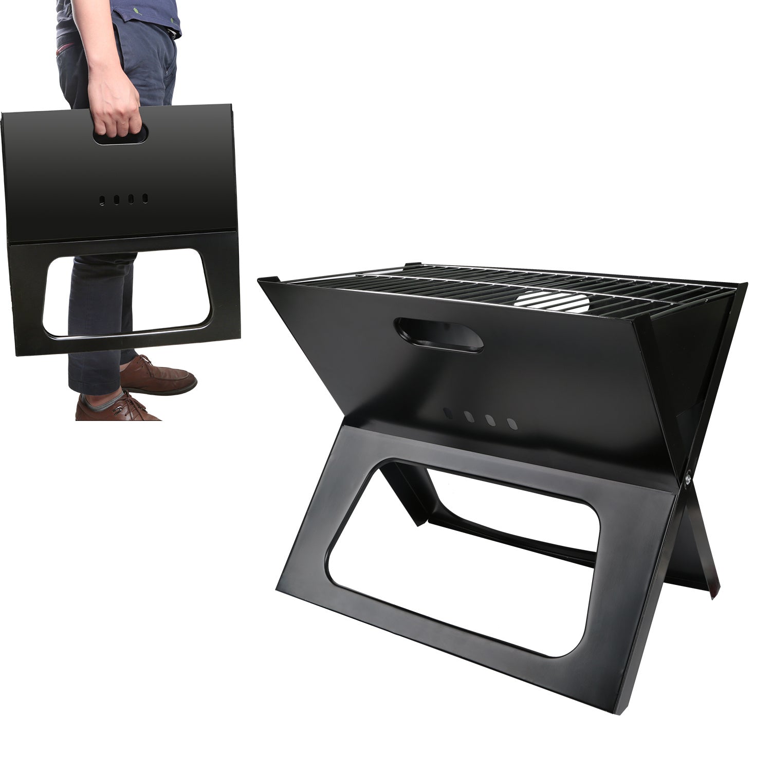 Gril Barbecue Portable Pliant 1Pc pour Camping et Jardin - Allomarc.com