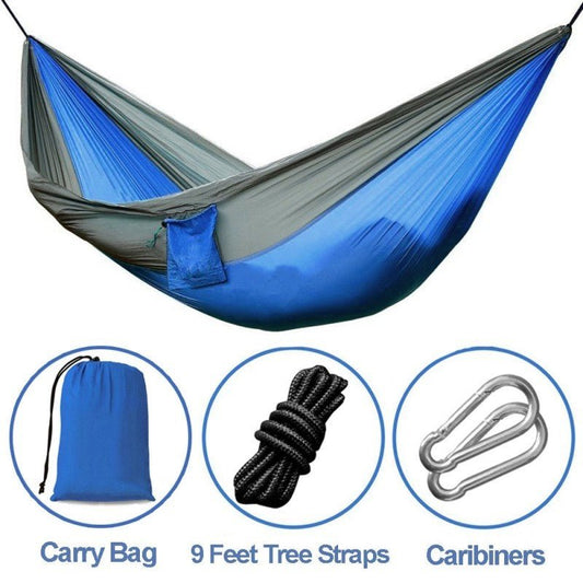 Hamac de Randonnée - Hamac Portable en Nylon Parachute pour Extérieur - Allomarc.com