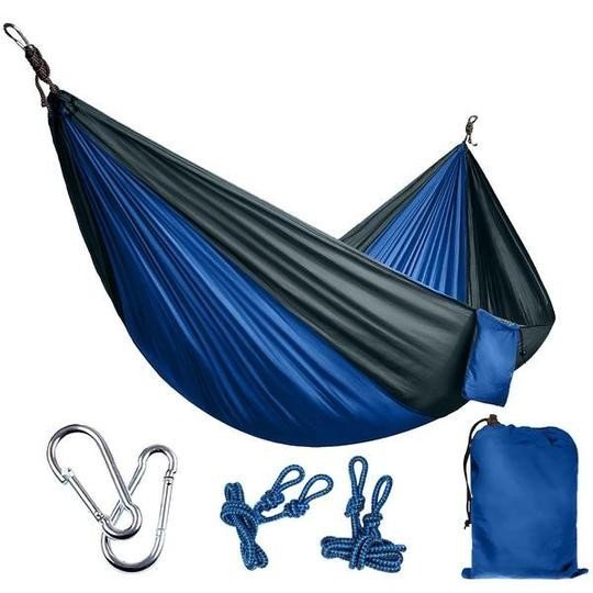 Hamac de Randonnée - Hamac Portable en Nylon Parachute pour Extérieur - Allomarc.com