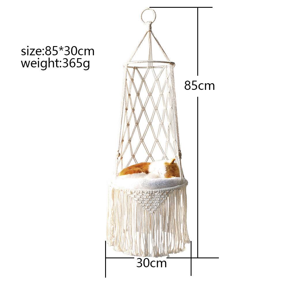 Hamac en Macramé pour Animaux de Compagnie - Allomarc.com