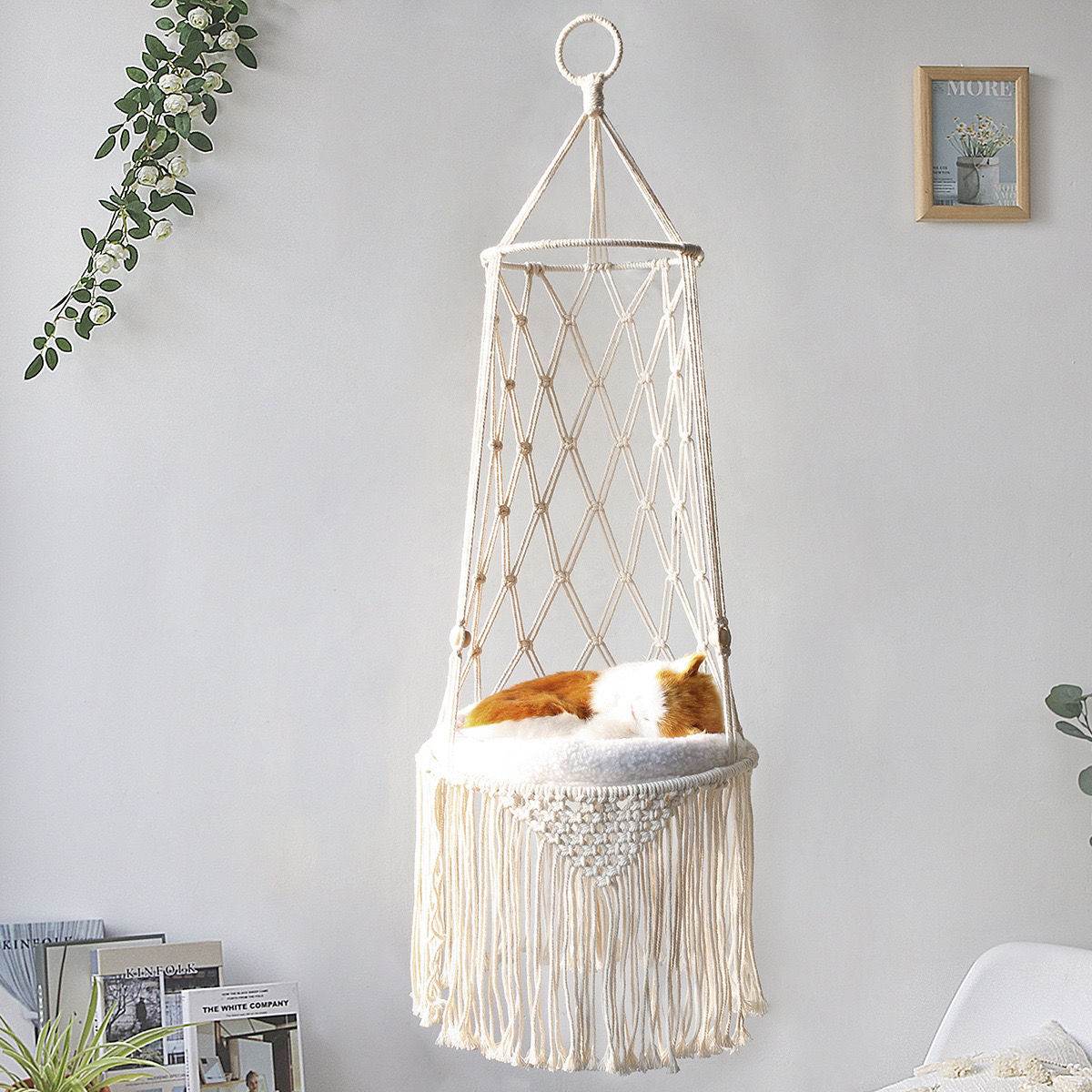 Hamac en Macramé pour Animaux de Compagnie - Allomarc.com