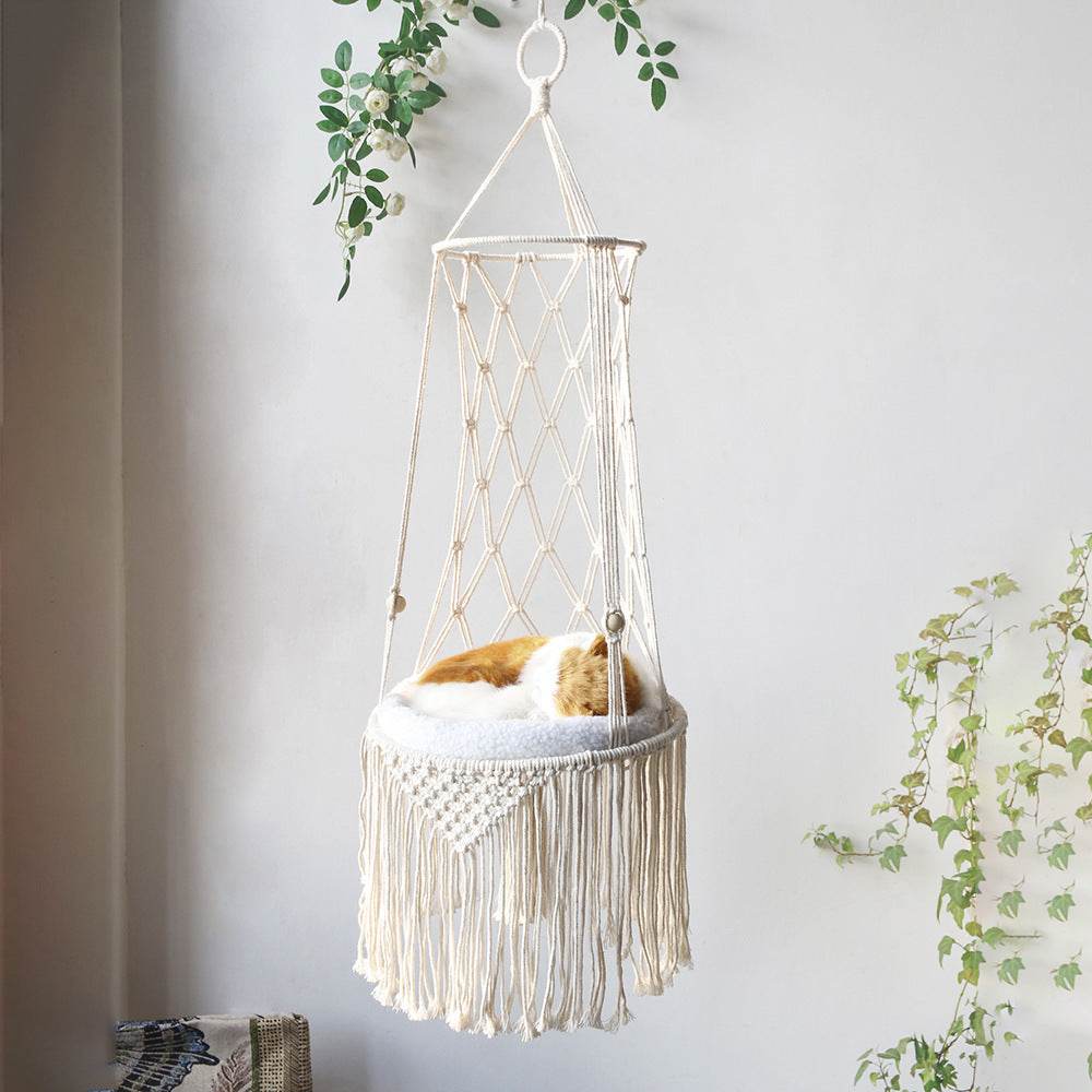 Hamac en Macramé pour Animaux de Compagnie - Allomarc.com