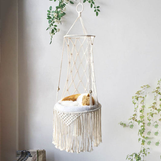 Hamac en Macramé pour Animaux de Compagnie - Allomarc.com