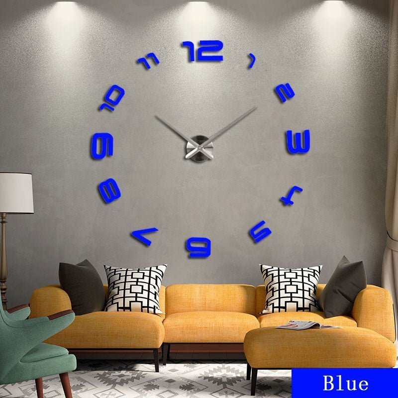 Horloge Murale Acrylique Surdimenssionnée - Art Moderne pour Salon - Allomarc.com