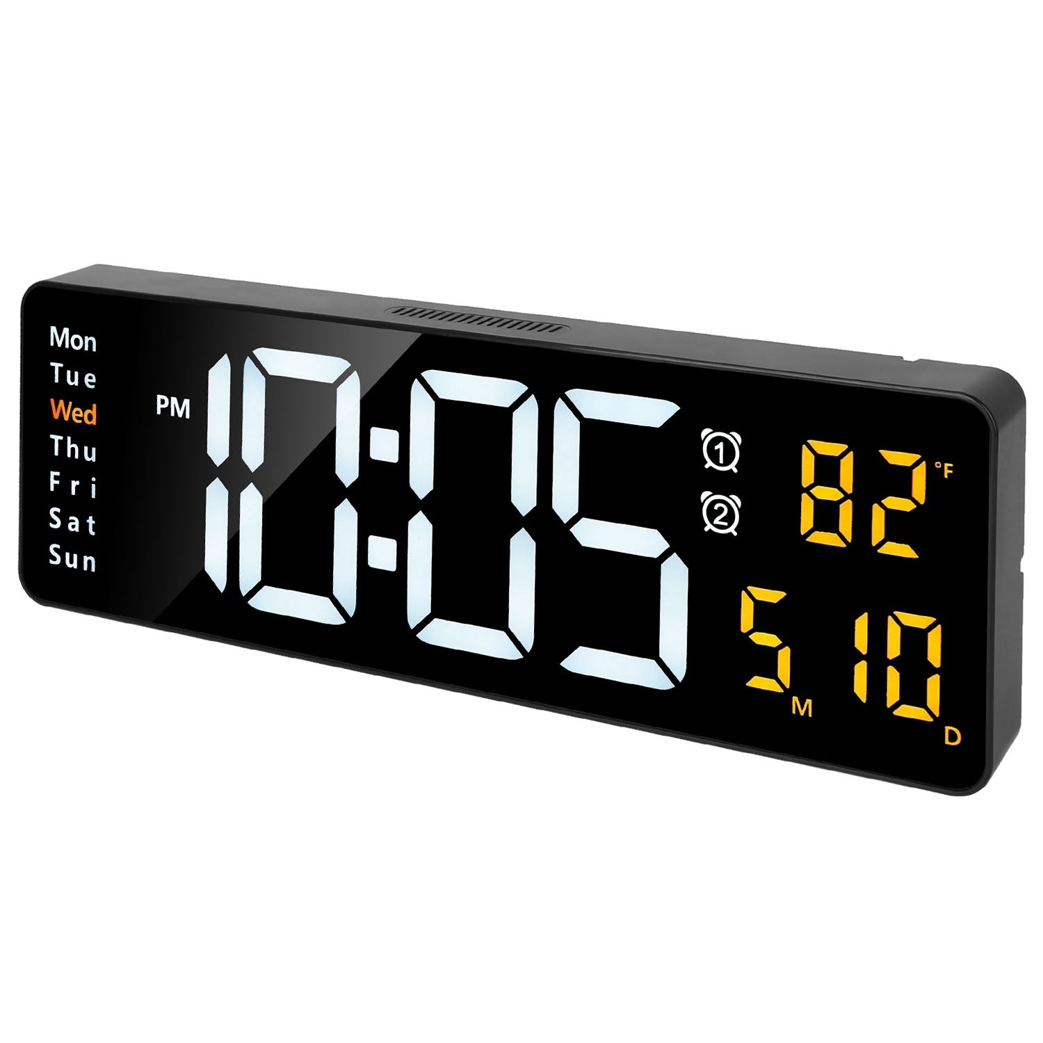 Horloge Murale Numérique LED 15.7in avec Télécommande - Allomarc.com