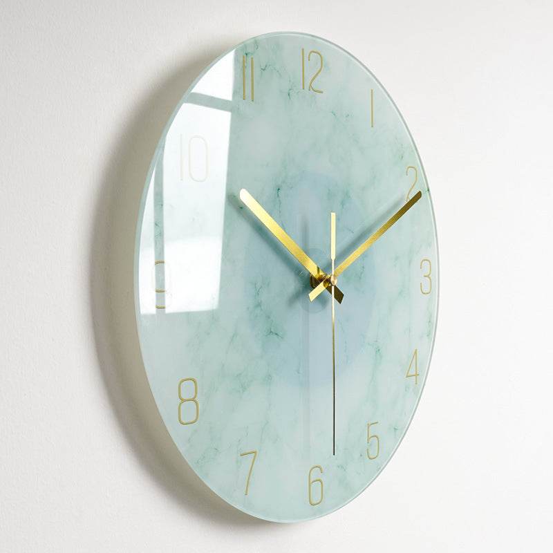 Horloge Murale Silencieuse en Verre de Luxe - Allomarc.com