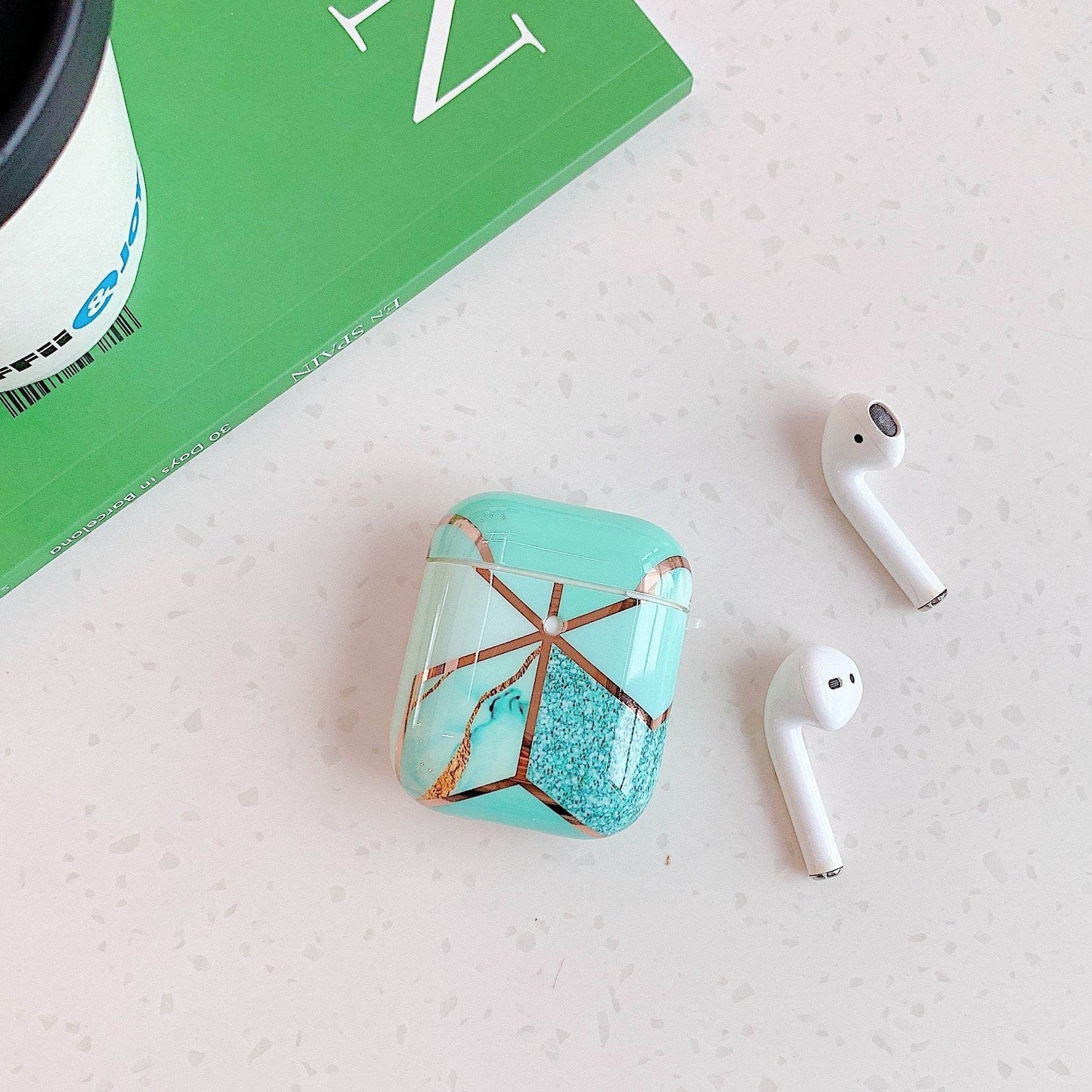 Housse en marbre pour écouteurs Bluetooth - Allomarc.com