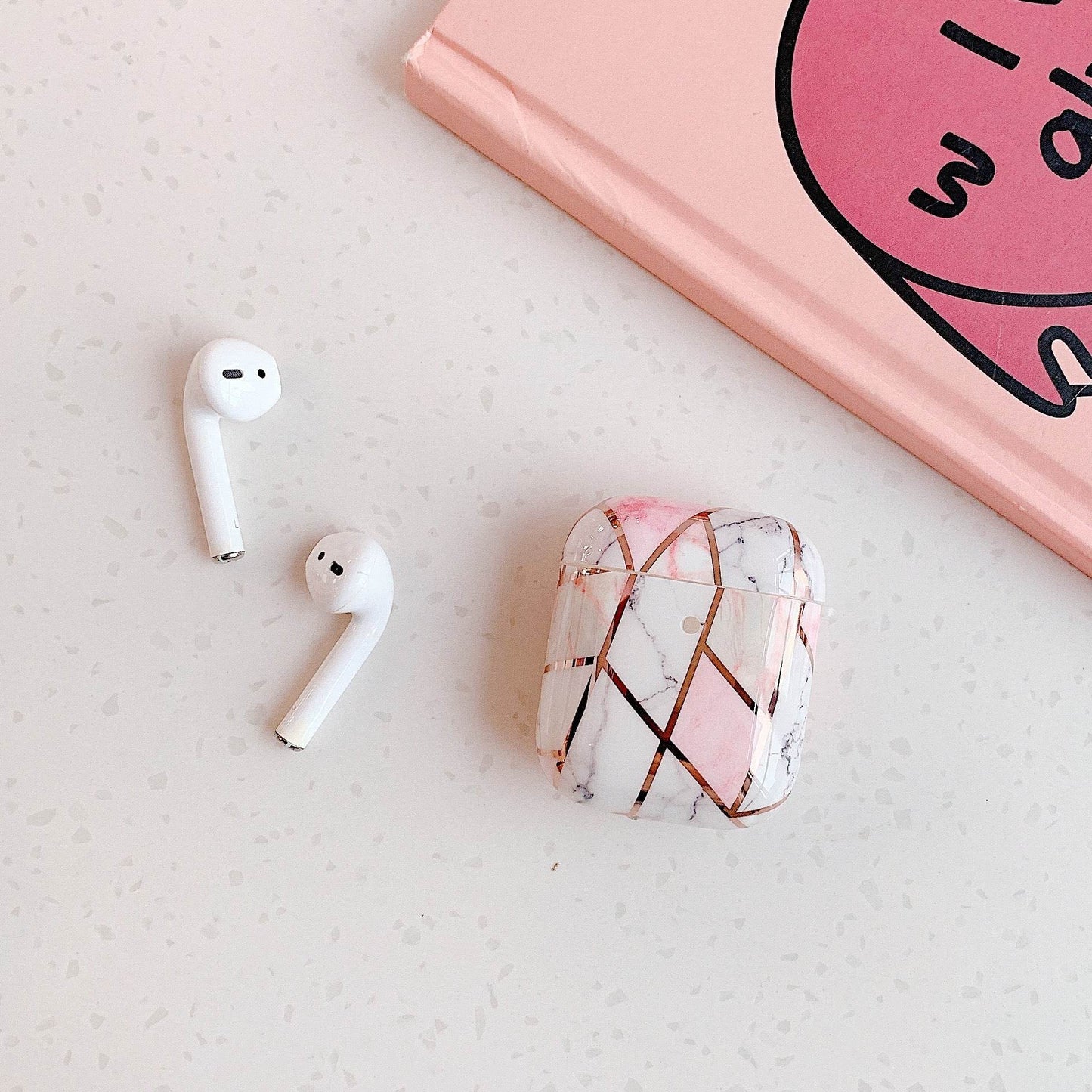 Housse en marbre pour écouteurs Bluetooth - Allomarc.com