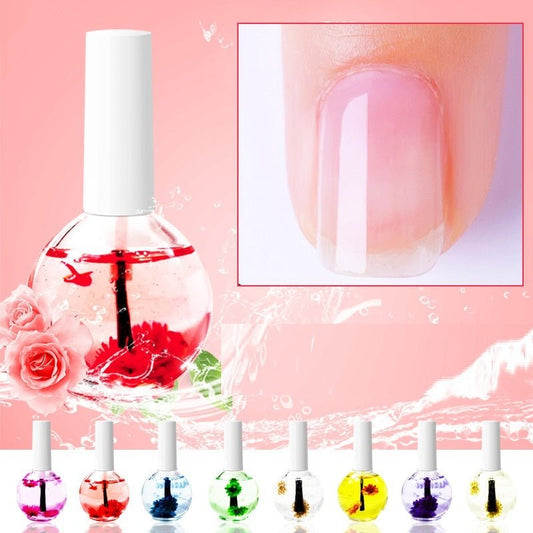 Huile de Traitement Nutritionnelle pour Ongles avec Fleurs Séchées - Allomarc.com