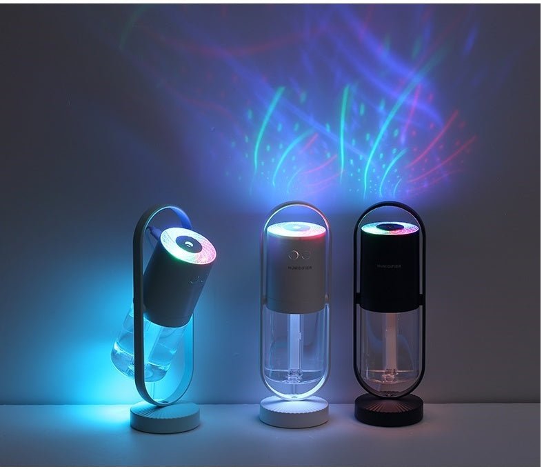 Humidificateur d'Air USB Magic Shadow avec Projection de Lumières Nocturnes - Allomarc.com