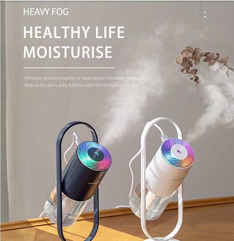 Humidificateur d'Air USB Magic Shadow avec Projection de Lumières Nocturnes - Allomarc.com
