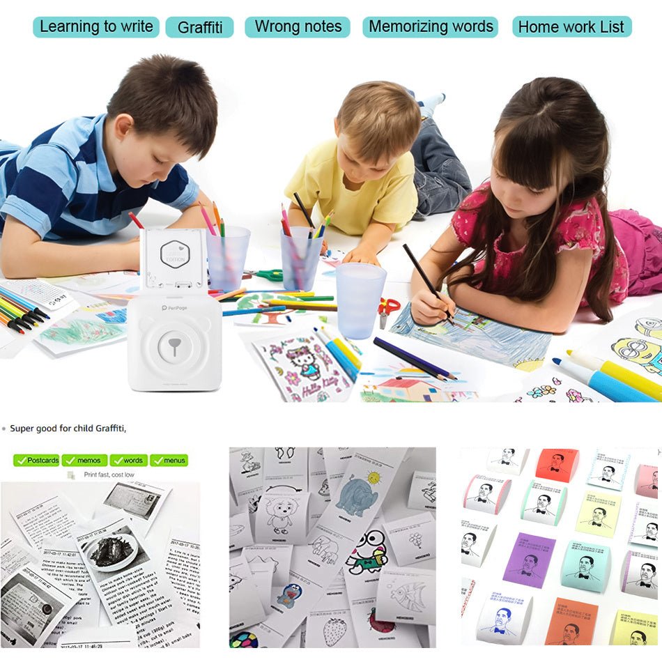 Imprimante Mini Bliuetooth Sans Fil - Allomarc.com