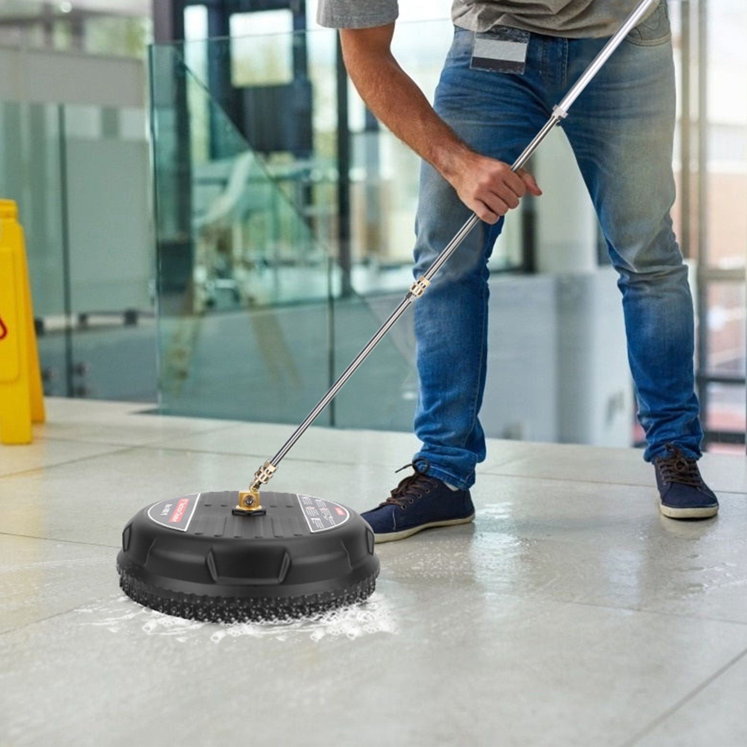 Kit de Nettoyage à Haute Pression de 15 pouces - Nettoyeur de Surface 4000PSI avec 2 Extensions et 2 Buses de Remplacement - Allomarc.com