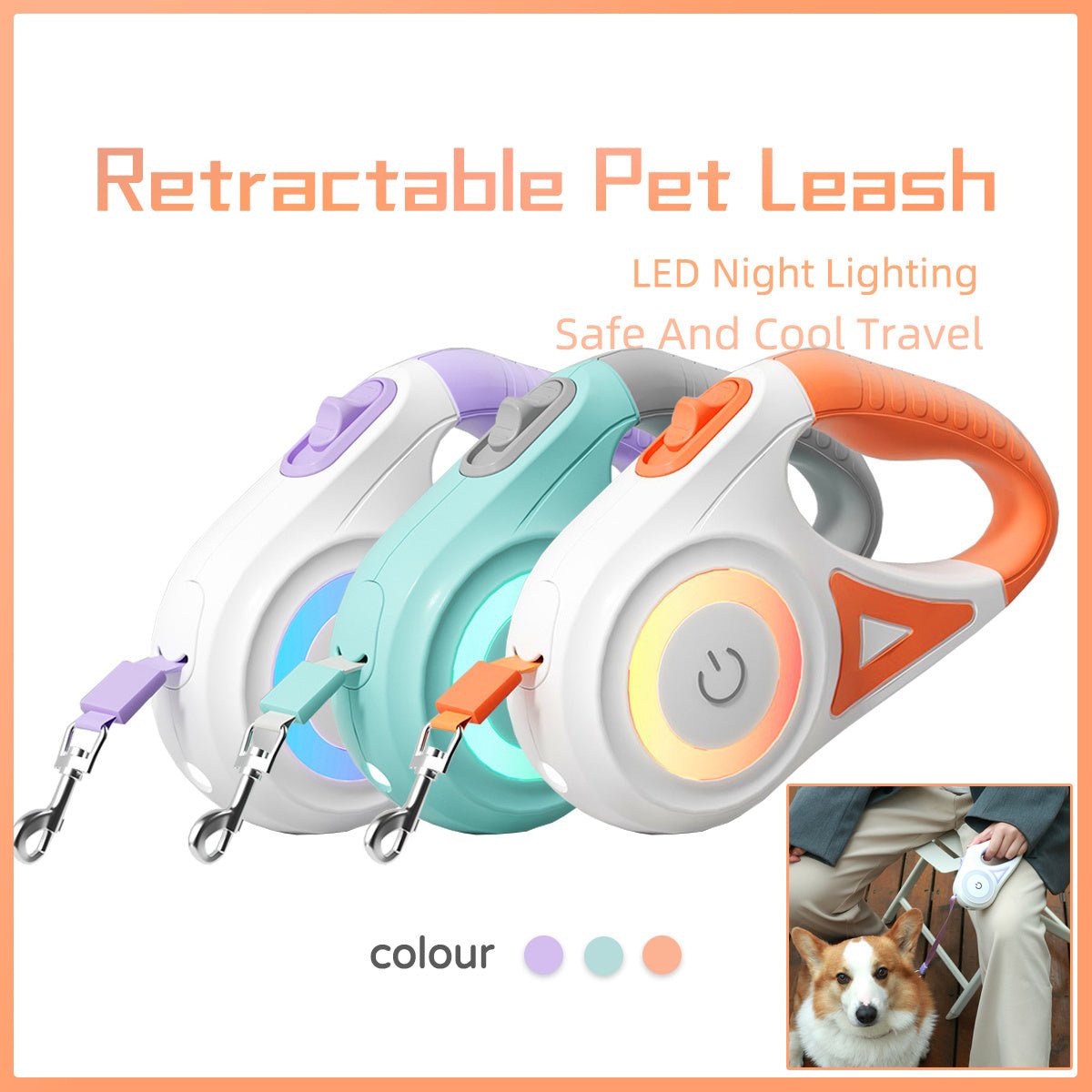 Laisse Rétractable et Collier pour Chien - Liberté et Confort pour Vos Animaux - Allomarc.com