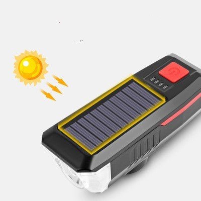 Lampe Avant de Vélo Rechargeable avec Klaxon - Allomarc.com