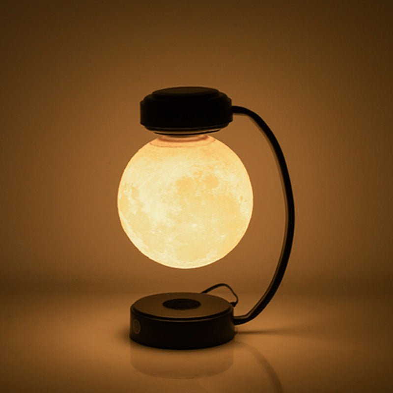 Lampe de Lévitation Magnétique Créative - Lune pour Table de Nuit - Allomarc.com