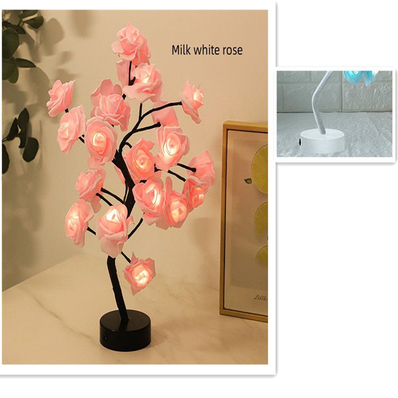 Lampe de Table LED en Forme de Rose - Allomarc.com