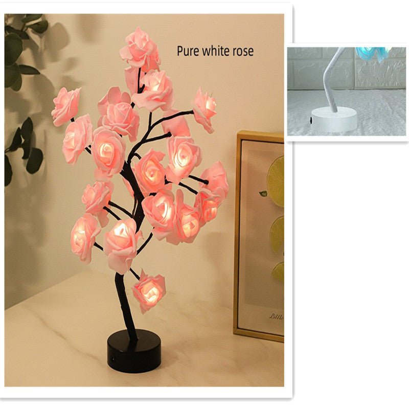 Lampe de Table LED en Forme de Rose - Allomarc.com