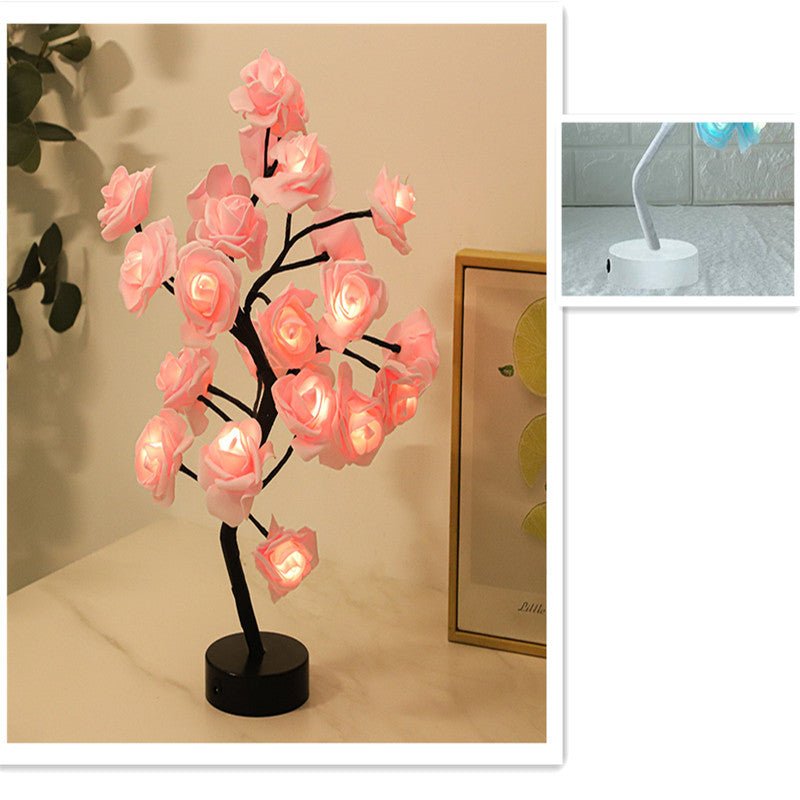 Lampe de Table LED en Forme de Rose - Allomarc.com
