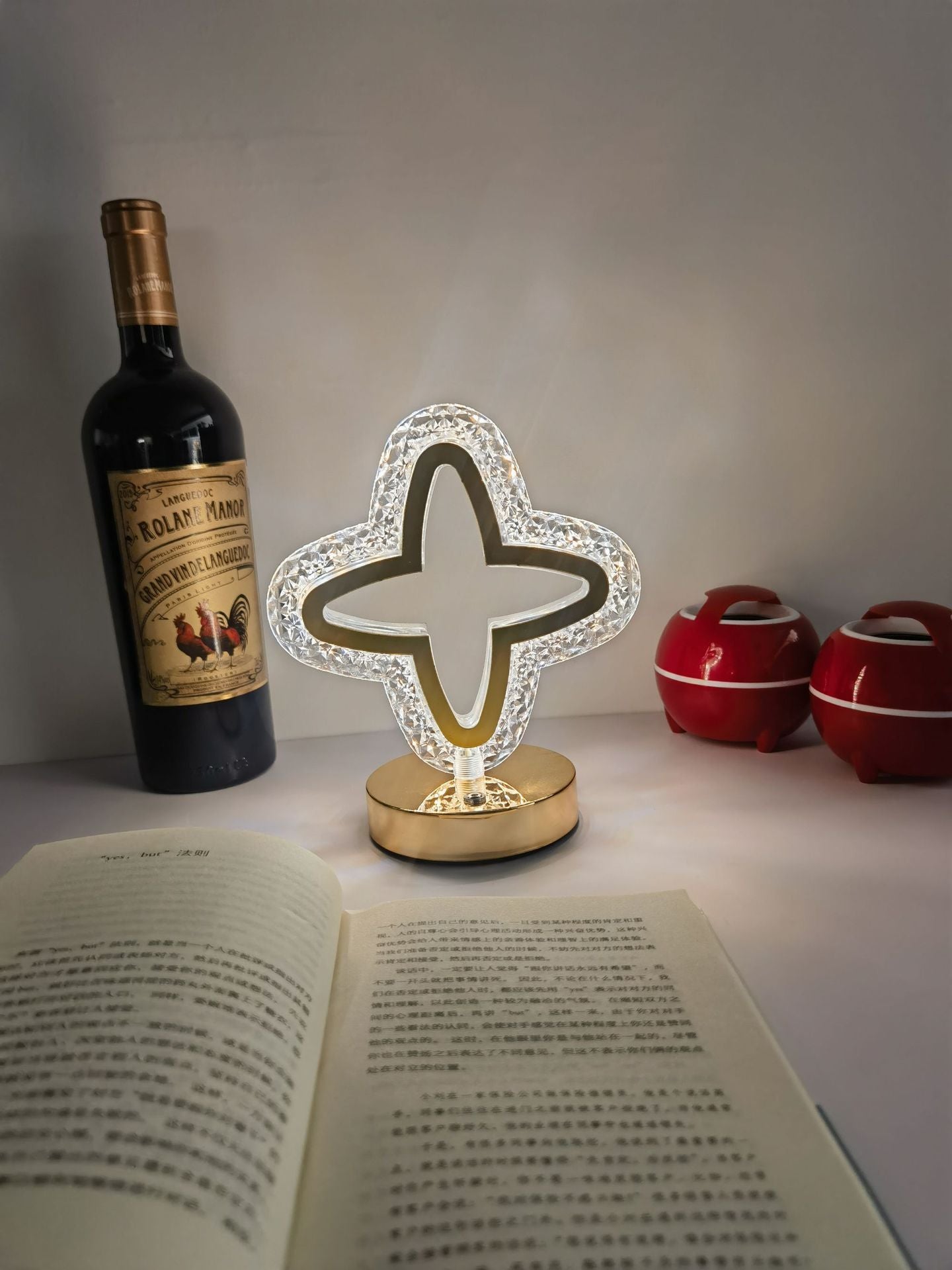 Lampe de Table Nuit Étoile Lune à Recharge Tactile - Allomarc.com