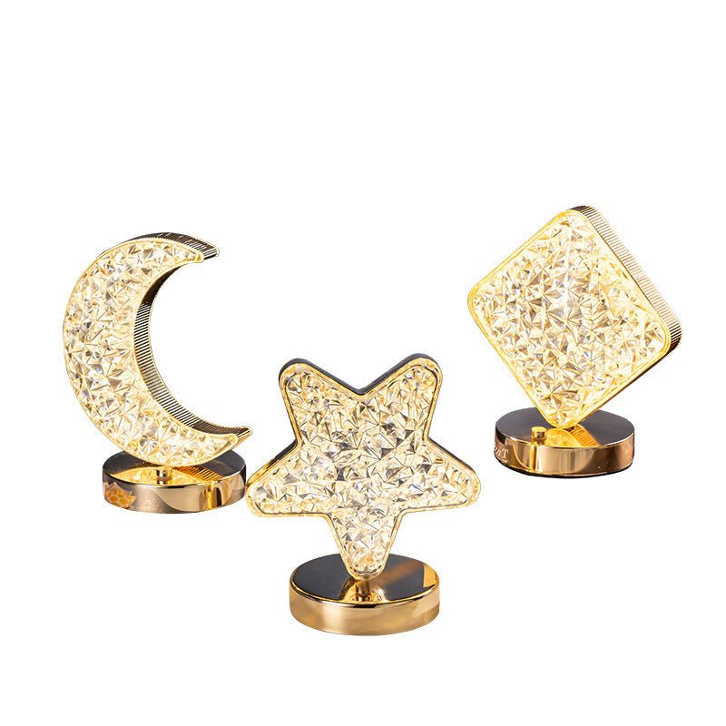 Lampe de Table Nuit Étoile Lune à Recharge Tactile - Allomarc.com