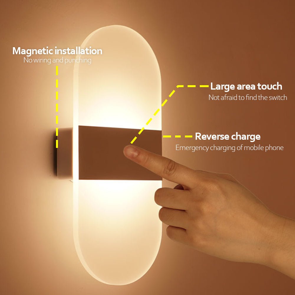 Lampe Murale à Chargement USB Sensing Intérieur - Allomarc.com