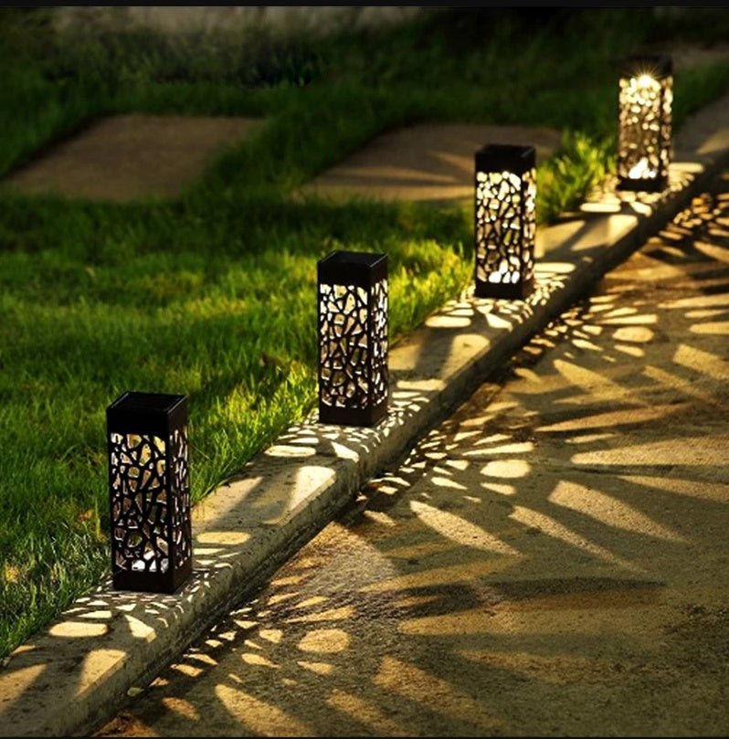 Lampes de Cheminée Solaires pour Jardin - Lanternes Décoratives Étanches - Allomarc.com