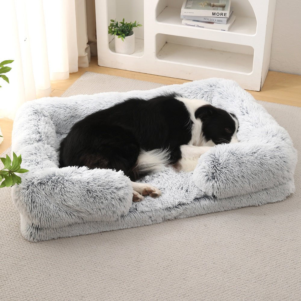 Lit Douillet Rond pour Chien - Parfait pour l'Hiver - Allomarc.com