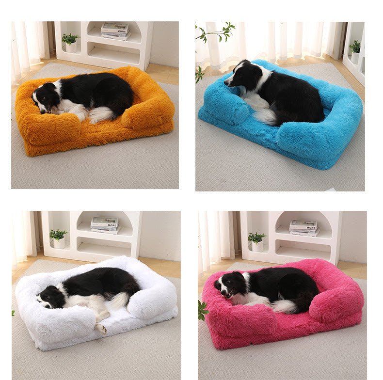 Lit Douillet Rond pour Chien - Parfait pour l'Hiver - Allomarc.com