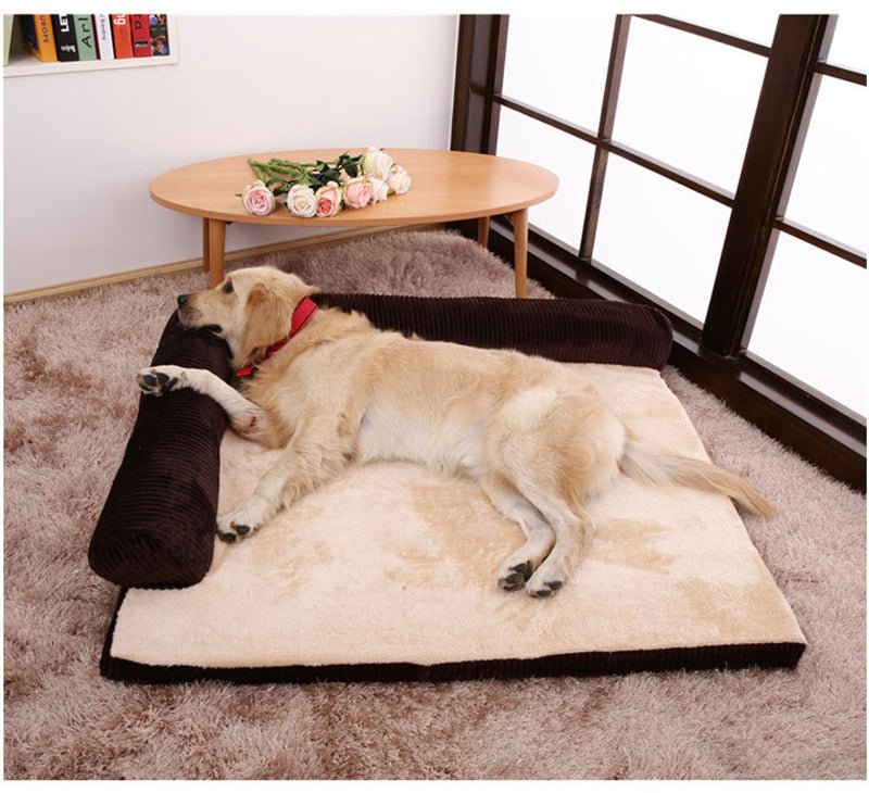 Lit pour chien en velours côtelé - Allomarc.com