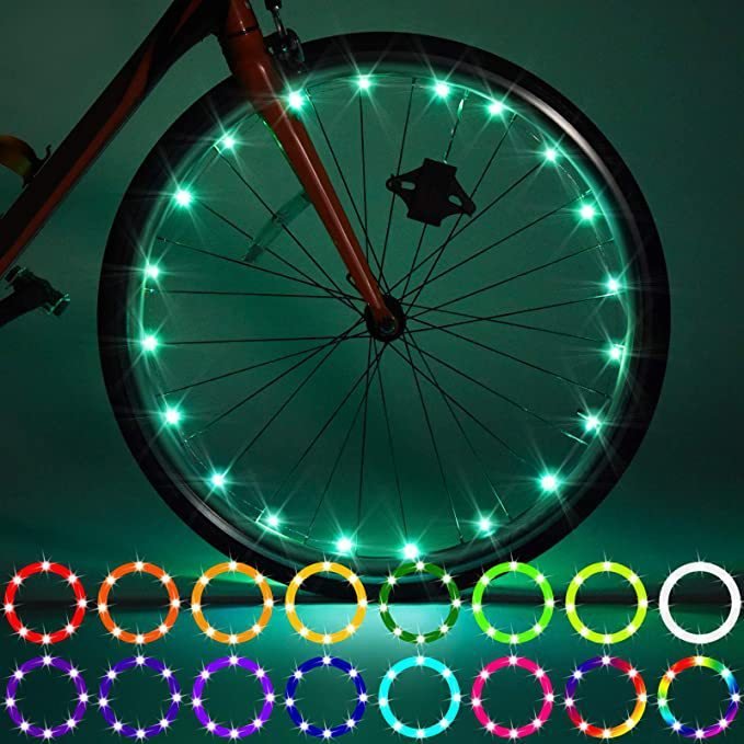 Lumière de Roue à LED Éclairante pour Vélo - Accessoires de Cyclisme - Allomarc.com