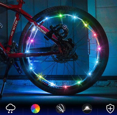 Lumière de Roue à LED Éclairante pour Vélo - Accessoires de Cyclisme - Allomarc.com