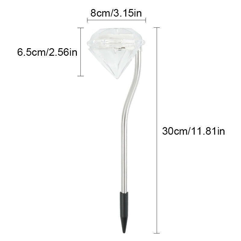 Lumière Solaire en Diamant pour Jardin - Allomarc.com