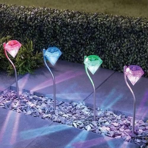 Lumière Solaire en Diamant pour Jardin - Allomarc.com