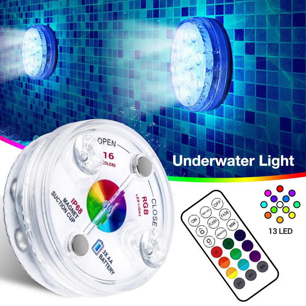 Lumière Submersible LED 13 pour Piscine et Jardin - Allomarc.com