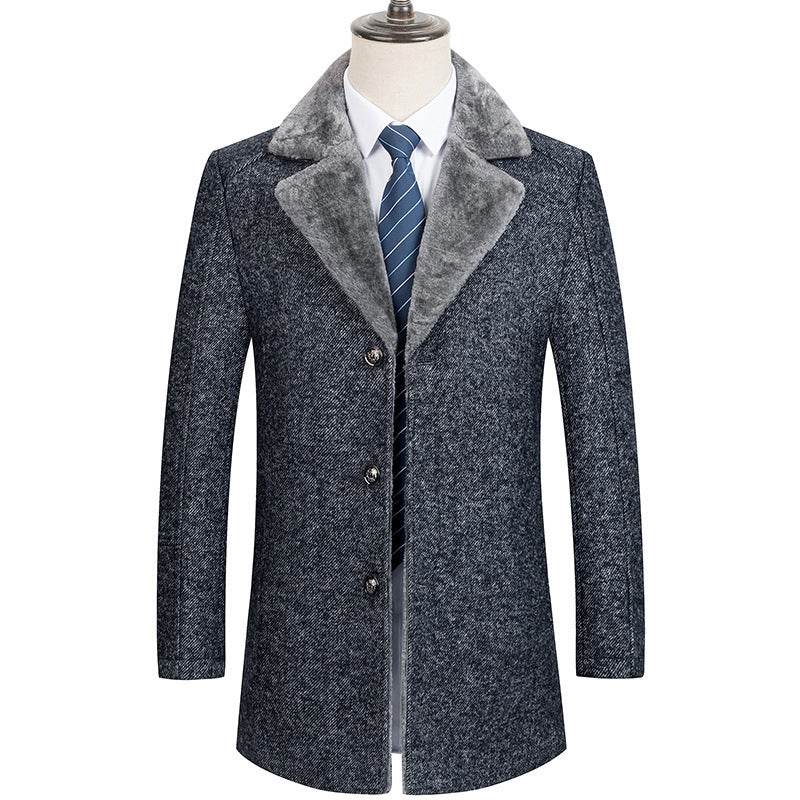 Manteau en Laine pour Hommes de Milieu d'Âge - Allomarc.com