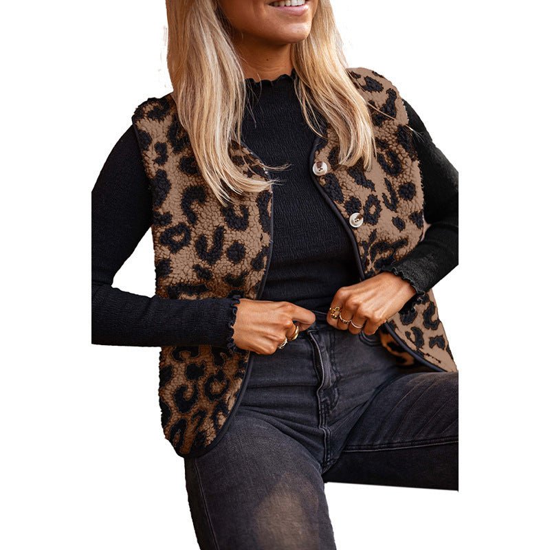 Manteau sans manches à boucles multiples pour femmes - Allomarc.com