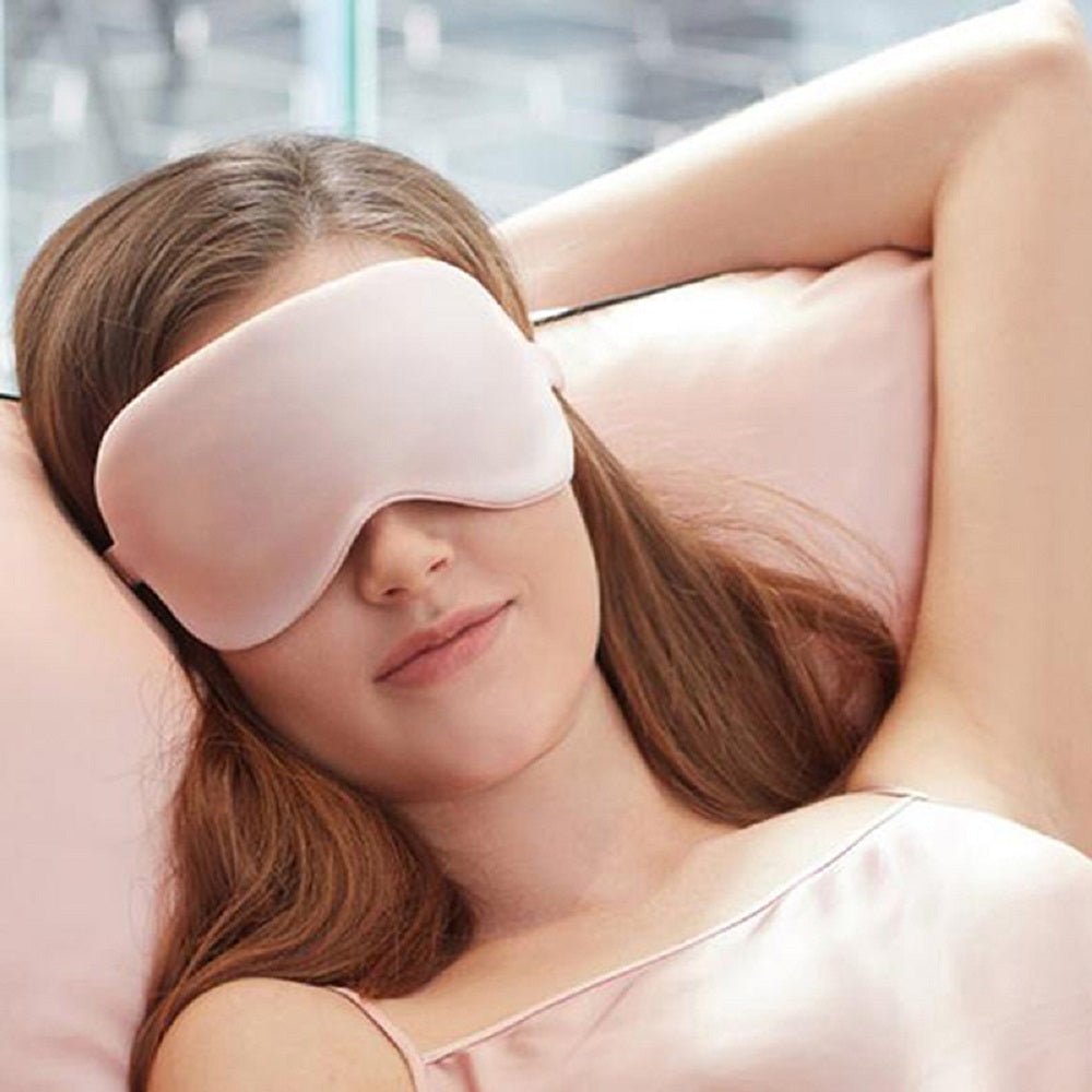 Masque de Sommeil en Soie Immitée – Patch Oculaire Relaxant - Allomarc.com