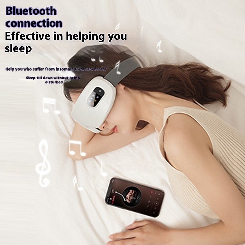 Masque de Yeux Massant Bluetooth avec Compressé Chaud - Allomarc.com
