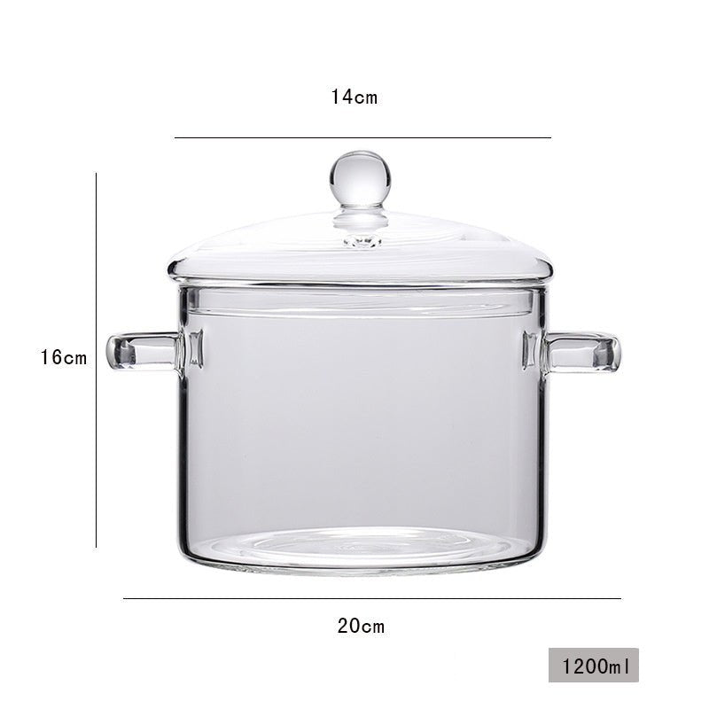 Mini Casserole en Verre Transparent pour Cuisine - Outils de Cuisson - Allomarc.com