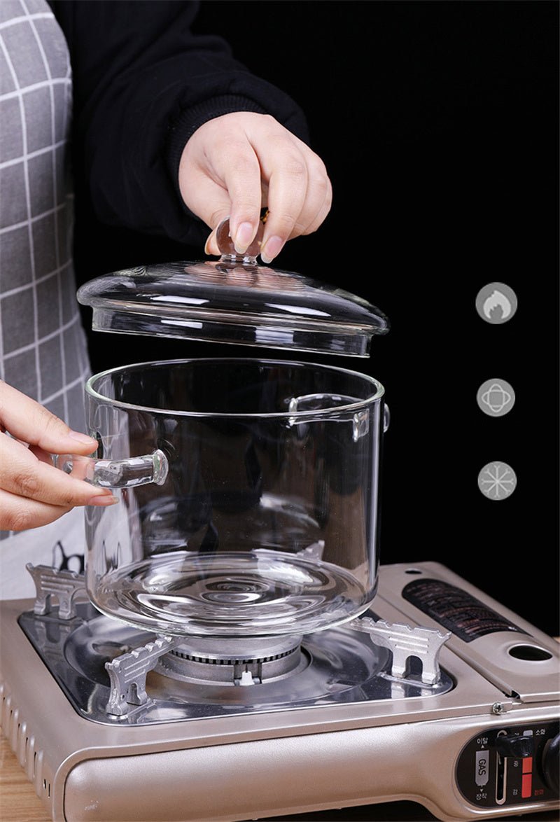 Mini Casserole en Verre Transparent pour Cuisine - Outils de Cuisson - Allomarc.com