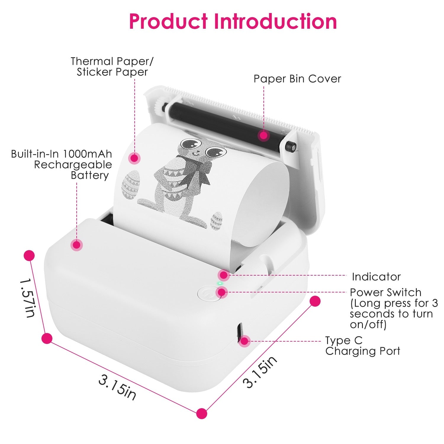 Mini Imprimante - Options de Papier pour Imprimante - Allomarc.com