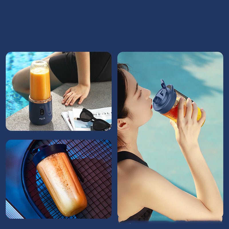 Mini Mixeur Portable 6 Lames - Blender à USB pour Smoothies et Sucres de Fruits - Allomarc.com
