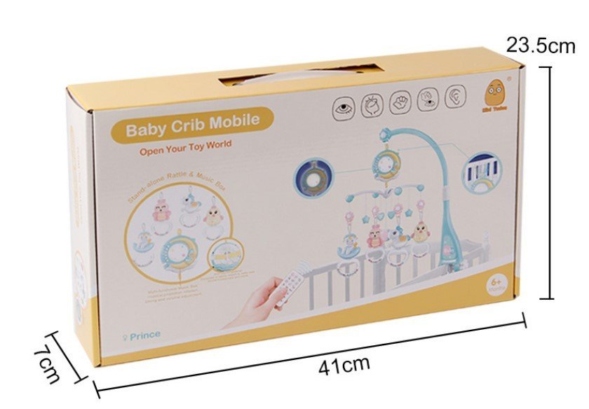 Mobile Musical pour Bébé avec Projection et Rattles - Allomarc.com