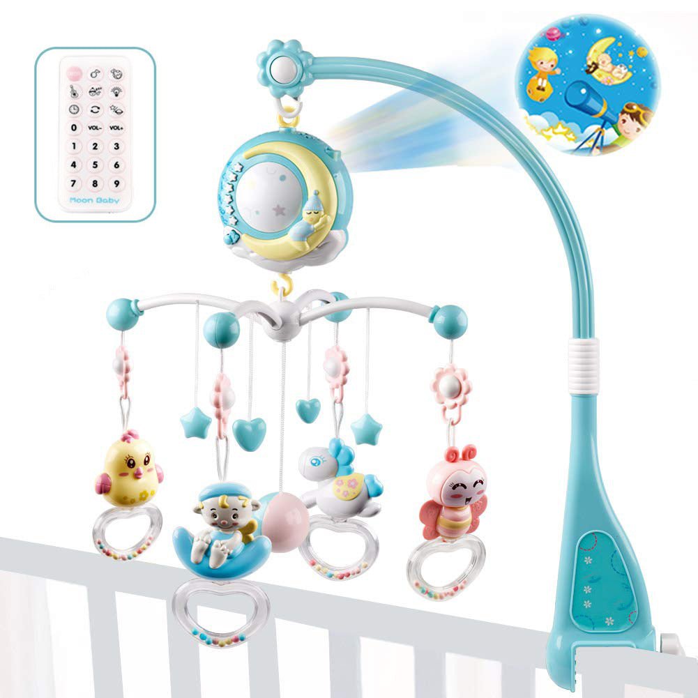 Mobile Musical pour Bébé avec Projection et Rattles - Allomarc.com