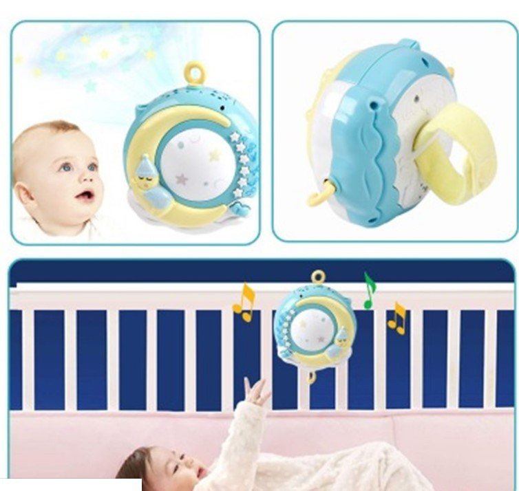 Mobile Musical pour Bébé avec Projection et Rattles - Allomarc.com