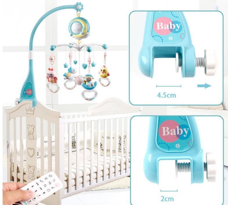Mobile Musical pour Bébé avec Projection et Rattles - Allomarc.com
