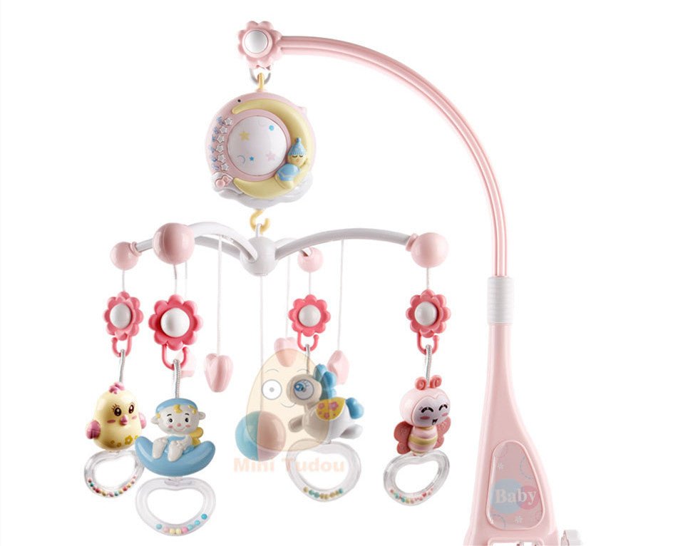 Mobile Musical pour Bébé avec Projection et Rattles - Allomarc.com