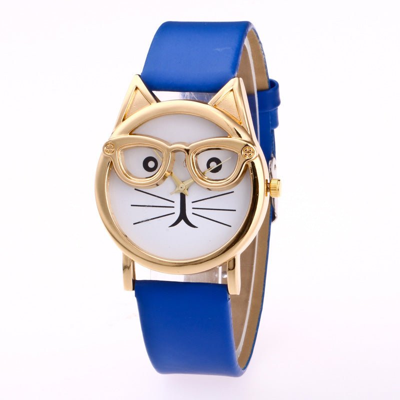 Montre Enfant Cartoon Mignonne avec Visage de Chat - Allomarc.com